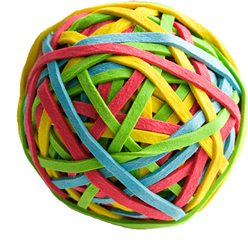 elastic band ball